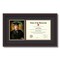 ArtToFrames 8x10 inch Diploma Frame with 6" x 8" Inch Image Opening - Framed with Black and Gold Mats, Comes with Regular Acrylic and Sawtooth Hanger for Wall Hanging (DT-8x10)